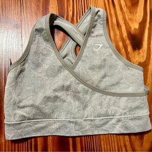 Gymshark Cross-Back Sports Bra - Light Gray